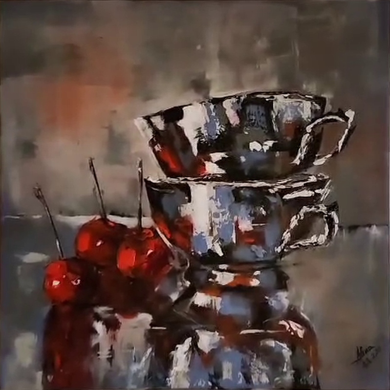 ArteDiAlina.com painting: Nearby, under, above
